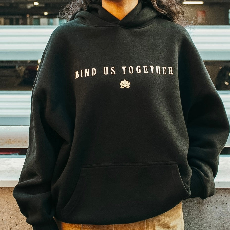 KRISTHIYANI Graphic Back Oversize Fleeced Hoodie