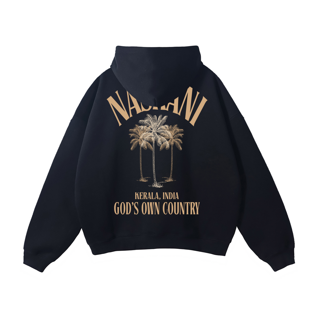 NASRANI Graphic Back Oversize Fleeced Hoodie