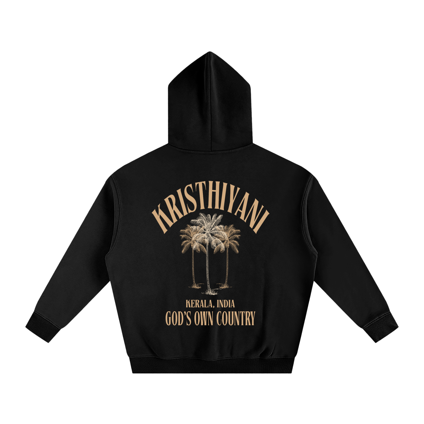 KRISTHIYANI Graphic Back Oversize Fleeced Hoodie