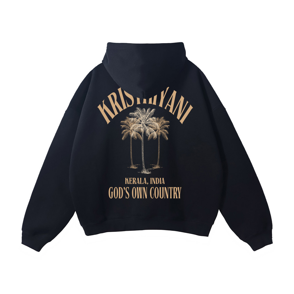KRISTHIYANI Graphic Back Oversize Fleeced Hoodie